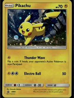 Pikachu - Promo SM Promos SM81 Lightning Holo Pokemon Card - Image 1