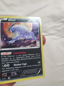 DAMAGED Absol Cosmos Holo XY178 2016 Black Star Promo Pokemon Card - Image 2