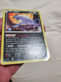 DAMAGED Absol Cosmos Holo XY178 2016 Black Star Promo Pokemon Card - Image 4