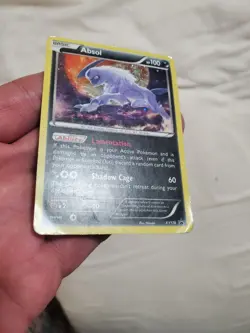 DAMAGED Absol Cosmos Holo XY178 2016 Black Star Promo Pokemon Card - Image 5