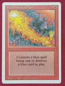 Magic The Gathering REVISED EDITION RED ELEMENTAL BLAST red card MTG - Image 1