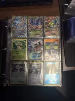 Old Pokemon Binder with Cards Charzard+pikachu+many More Cards TCG Extra Rare - Image 1