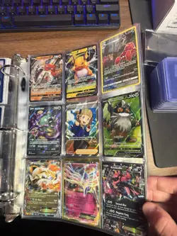 Old Pokemon Binder with Cards Charzard+pikachu+many More Cards TCG Extra Rare - Image 4