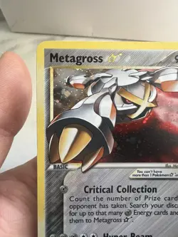 Pokemon Metagross Gold Star EX Delta Species Holo Ultra Rare Card #113/113 - Image 2