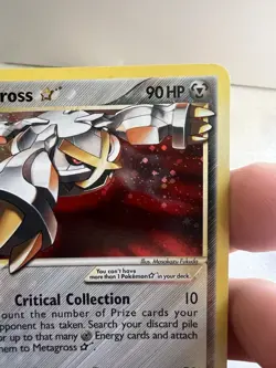 Pokemon Metagross Gold Star EX Delta Species Holo Ultra Rare Card #113/113 - Image 3