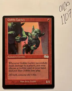 MTG Goblin Lackey USG 150/350 Urza's Saga Uncommon NM - Image 1