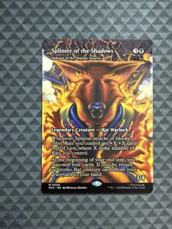 MTG Splinter of the Shadows #0006 Borderless Mythic TMNT Source Material (PZA) - Image 1