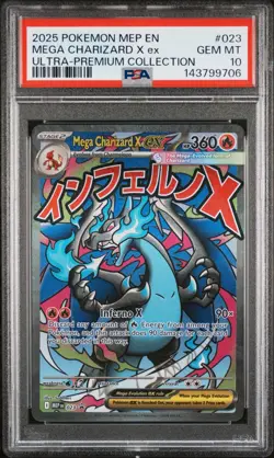 Pokemon MEGA CHARIZARD X Ex 023 Ultra-Premium Collection Promo 🔥 PSA 10 🔥 - Image 1