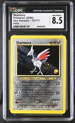 CGC 8.5 Skarmory 13/111 Holo Neo Genesis Pokemon Card - Image 1