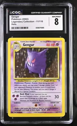 CGC 8 Gengar 2002 Legendary Collection 11/110 Holo Pokemon Card - Image 1