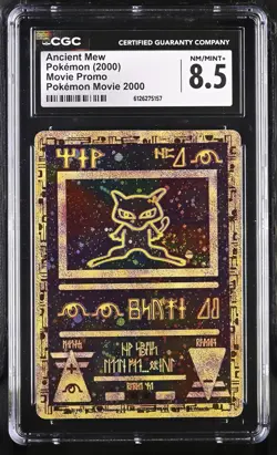 CGC 8.5 Ancient Mew 2000 Movie Promo Reverse Holo SWIRL Pokemon Card - Image 1