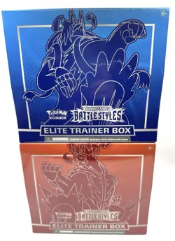 Pokemon Sword & Shield Battle Styles Elite Trainer Box ETB Lot of 2 Sealed - Image 1