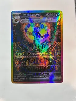 Pokemon CUSTOM Umbreon ex 161/131 Prismatic Evolutions Holo Fan Card - Image 1