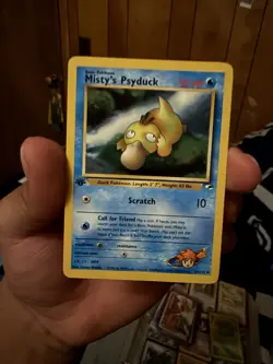 Pokemon Misty's Psyduck Gym Heroes 054/132 50 HP Uncommon 1st Edition English - Image 2