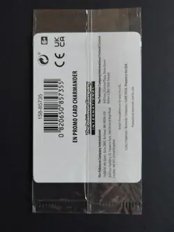 Pokemon 151 Charmander Gamestop Stamped Reverse Holo Promo 004/165 Sealed - Image 2