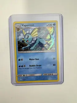 Pokemon TCG Vaporeon 18/68 Holo Rare Hidden Fates - Image 1