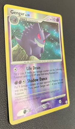 Pokemon TCG Gengar 27/130 Diamond and Pearl Reverse Holo Rare 2007 - Image 3