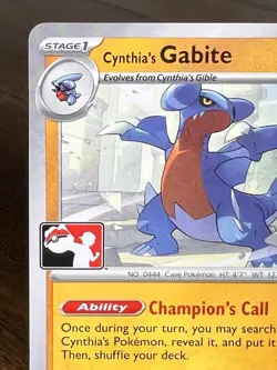 Cynthia's Gabite 103/182 Prize Pack Series 8 Play! Pokemon Stamped DRI Near Mint - Image 2