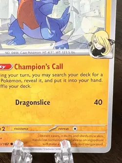 Cynthia's Gabite 103/182 Prize Pack Series 8 Play! Pokemon Stamped DRI Near Mint - Image 5