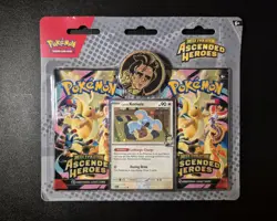 Pokemon TCG Ascended Heroes 2-pack Blister Pack Factory Sealed Larry’s Komala - Image 1