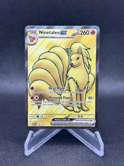 Pokemon TCG Ninetales EX 186/165 Scarlet & Violet 151 Full Art Ultra Rare Holo - Image 1