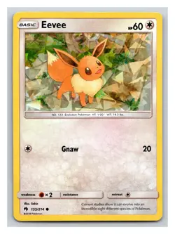 Pokemon TCG Eevee Let's Play Eevee! 155/214 Exclusive Cracked Ice Holo PP3 - Image 1