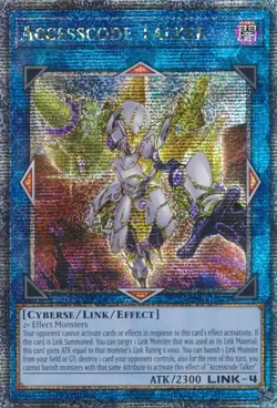 Yugioh Quarter Century Stampede: Accesscode Talker QCR (Alt Art) RA04-EN079 MINT - Image 1
