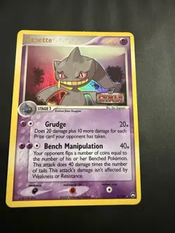 Pokemon Card Banette 4/108 Reverse Holo Stamped EX Power Keepers LP Condition - Image 2