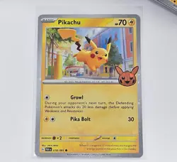 Pikachu 018/091 Cosmos Holo Trick or Trade 2024 Pokemon Card Lot of 50 (NM) - Image 2