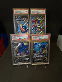 Greninja V Union Set 4 Card SWSH155-58 Black Star PSA 9, 10, 9, 9 Sequential - Image 1