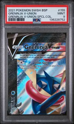Greninja V Union Set 4 Card SWSH155-58 Black Star PSA 9, 10, 9, 9 Sequential - Image 2