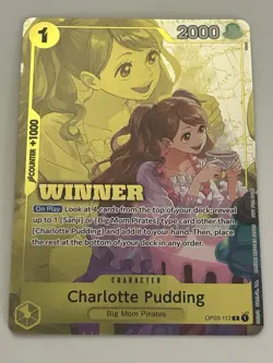 Charlotte Pudding Winner OP03-112 One Piece Promotion Card Foil - Image 1