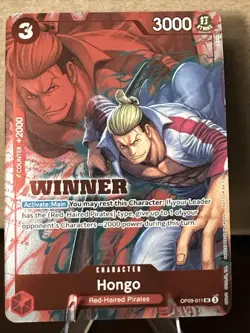 Hongo WINNER Event Pack 2025 Vol. 2 OP09-011 One Piece TCG Promotion Cards Foil - Image 1