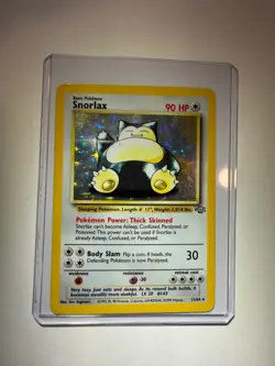 Vintage HOLO Snorlax Pokemon Card 11/64 Jungle Edition - Image 1