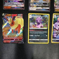 Pokemon Card Lot 10 Official TCG Cards Ultra Rare Included GX V MEGA + HOLOS! - Image 3