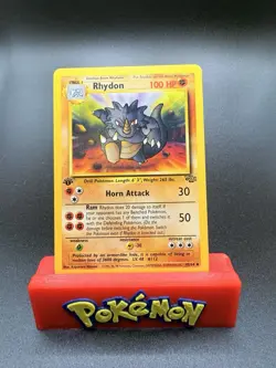 1st Edition Rhydon 45/64 Jungle Set Rare Vintage 1999 Pokemon Card - NM - Image 1