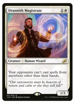 1x MTG Drannith Magistrate - Ikoria Rare! NM Mint! NM Mint - Image 1