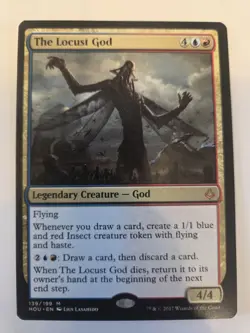 1x NM The Locust God Hour of Devastation MTG Magic the Gathering - Image 1