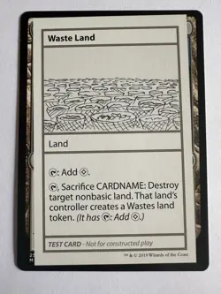 MTG - Waste Land (No PW Symbol) Mystery Booster Convention Edition NM - Image 1