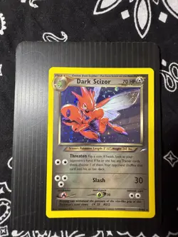 Pokemon TCG Neo Destiny Dark Scizor 9/105 Holo Rare Vintage - Image 1