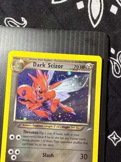 Pokemon TCG Neo Destiny Dark Scizor 9/105 Holo Rare Vintage - Image 2