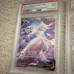 Pokemon TCG Lot (2) - Mewtwo V 229 PSA 9 & Rocket's Mewtwo ex 216 PSA 10 - Image 2