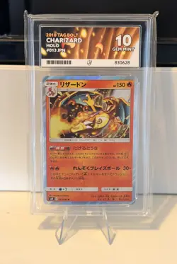 Pokemon Japanese 2018 Tag Bolt 013 Holo Charizard Ace Gem Mint 10! - Image 1