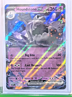 Houndstone ex 102/197 SV03: Obsidian Flames Holo Double Rare NM Pokemon TCG - Image 1