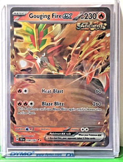 Gouging Fire ex 038/162 SV05: Temporal Forces Holo Double Rare NM Pokemon - Image 1