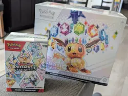 Pokemon Prismatic Evolutions ETB And Booster Bundle Sealed New Eevee - Image 1