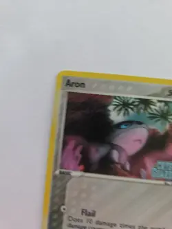 Pokemon TCG Aron 44/100 Crystal Guardians Stamped Reverse Holo - Image 4