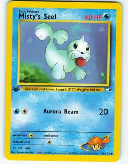 Misty's Seel - 1st Edition - 88/132 Gym Heroes - Pokemon TCG - 2000 - Image 1