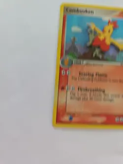 Pokemon TCG Combusken 31/100 Reverse Holo EX Crystal Guardians - Image 3