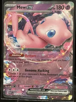 Pokemon Mew ex 151/165 Sv: Scarlet & Violet 151 Ultra Rare Full Art Holo 180 HP - Image 1